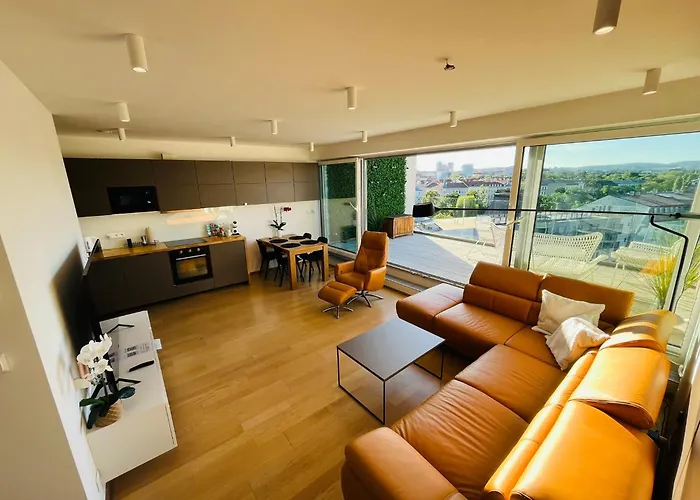 Brno City Center Apartment With Parking And A Big Terrace