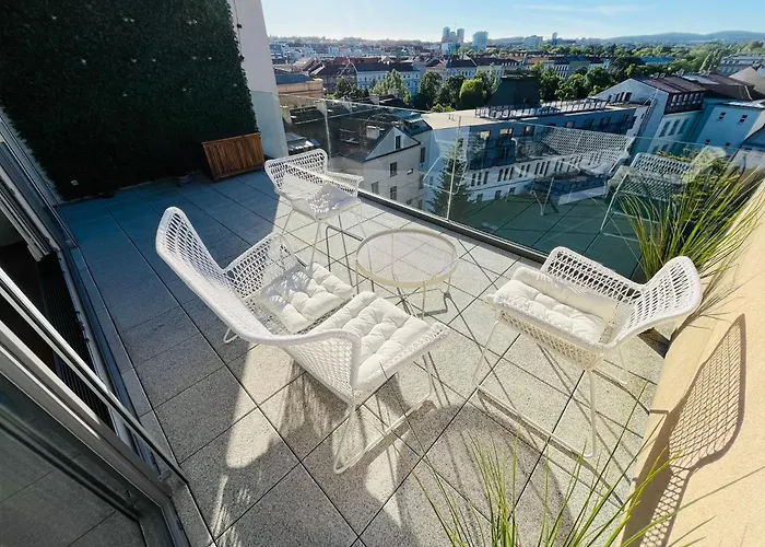 Brno City Center Apartment With Parking And A Big Terrace